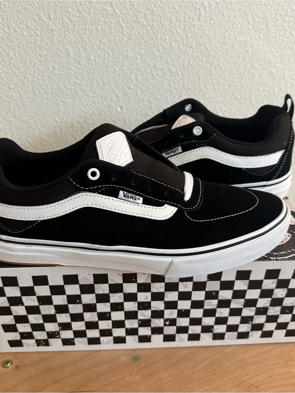 Vans Black and White Kyle Walker Skate Shoes